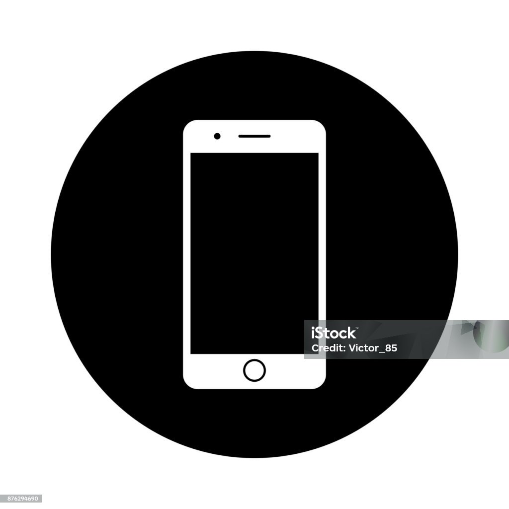 黒電話 - アイコンイラストフリー素材背景透明