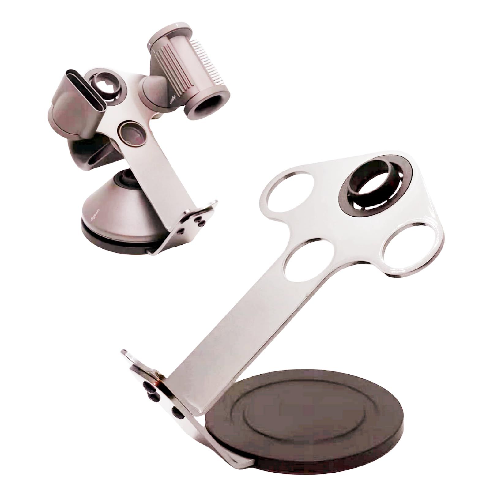 Amazon.co.jp: Secchuu ダイソン用 HDドライヤーホルダー ドライヤースタンド スチール製 ヘアドライヤー 磁石部品 キズ防止45°サッと収納 dyson用 supersonic 新アタッチメント対応 HD01 HD03 HD08 HD15 HD16シルバー: