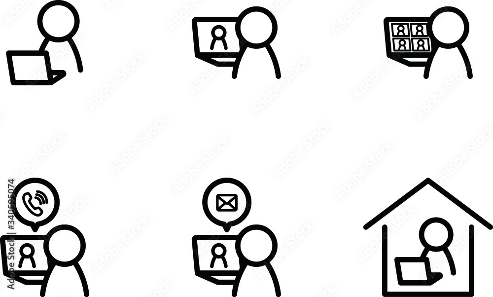 在宅勤務 アイコン」の101万点のロイヤリティフリー画像、写真素材、絵Shutterstock
