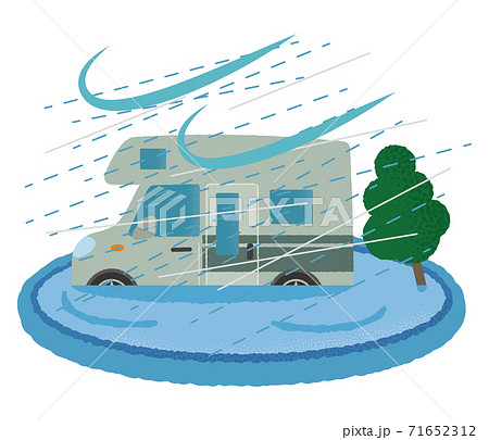 大雨の中を運転中、車が冠水！そのときどうする？ 梱包材緩衝材プチプチ・巻きダンボールの梅花堂通販