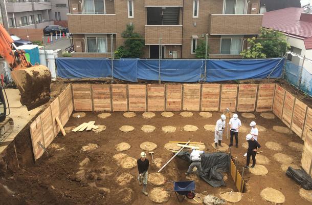 横浜市保土ヶ谷区新井町 Ｍ様邸 床付け検査2回目合格横浜市で自然素材の省エネ住宅ならスズコ