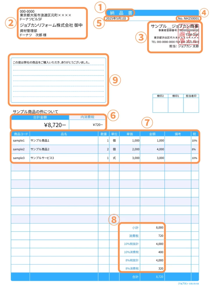 納品書とは？請求書や領収書との違い、書き方や必要性を簡単に解説！基礎知識ジョブカン見積 請求書