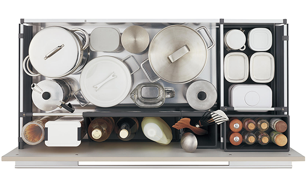 Panasonicキッチンラクシーナの収納サイズ 収納例