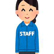 パン屋の男性従業員：イラスト無料