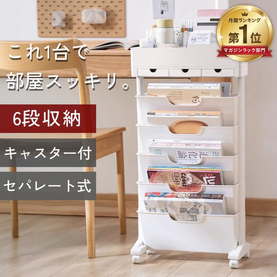 オフィス用フォルダー、カタログディスプレイラック、デスクトップリファレンスシステム 小型 、パネル5枚、A4用紙10枚収納、工場作業 マガジンラックスリム キャスター ファイルワゴン オープンラック ディスプレイラック 書類 収納 雑誌 本棚 6段 薄型 回転 おしゃれ