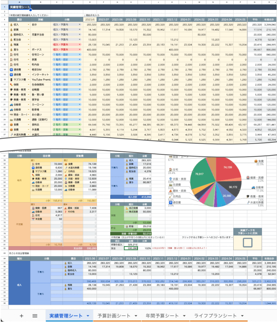 家計のミカタ一生モノのライフプランシート☆家計簿との連携がオススメです - メルカリ