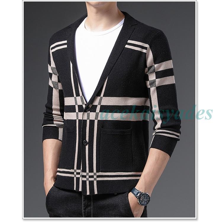 カーディガン メンズ 春 秋 冬 ニット ビジネス カジュアル 厚手 薄手 おしゃれ 40代 50代 カーディガン