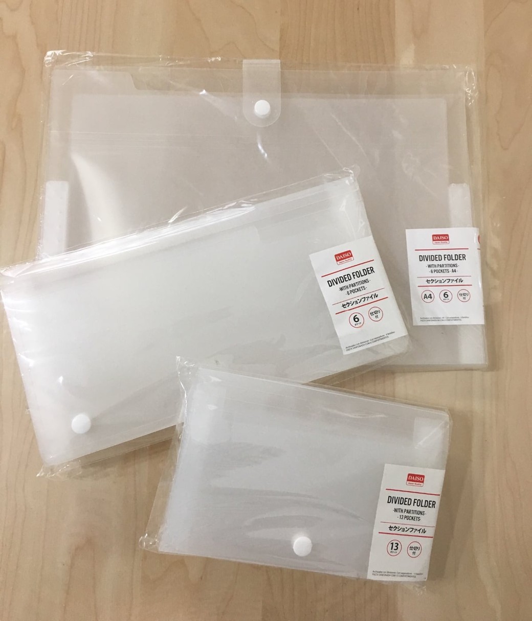 ダイソーお金管理ファイル合計6点セット