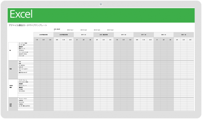 Enterprise IT Roadmap Templateロードマップ Template