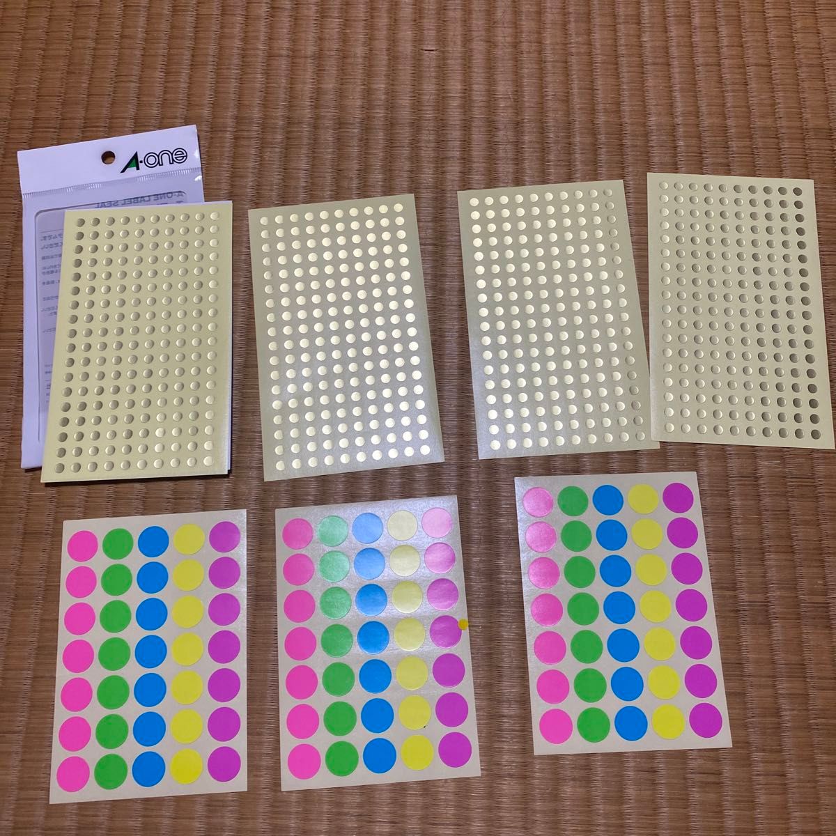 カラーラベル シール 丸型 色分け用シール 事務・学校・在庫管理・手帳デコレーションに 10色入り -LIS ギフトモール店 -プレゼント＆ギフトのギフトモール