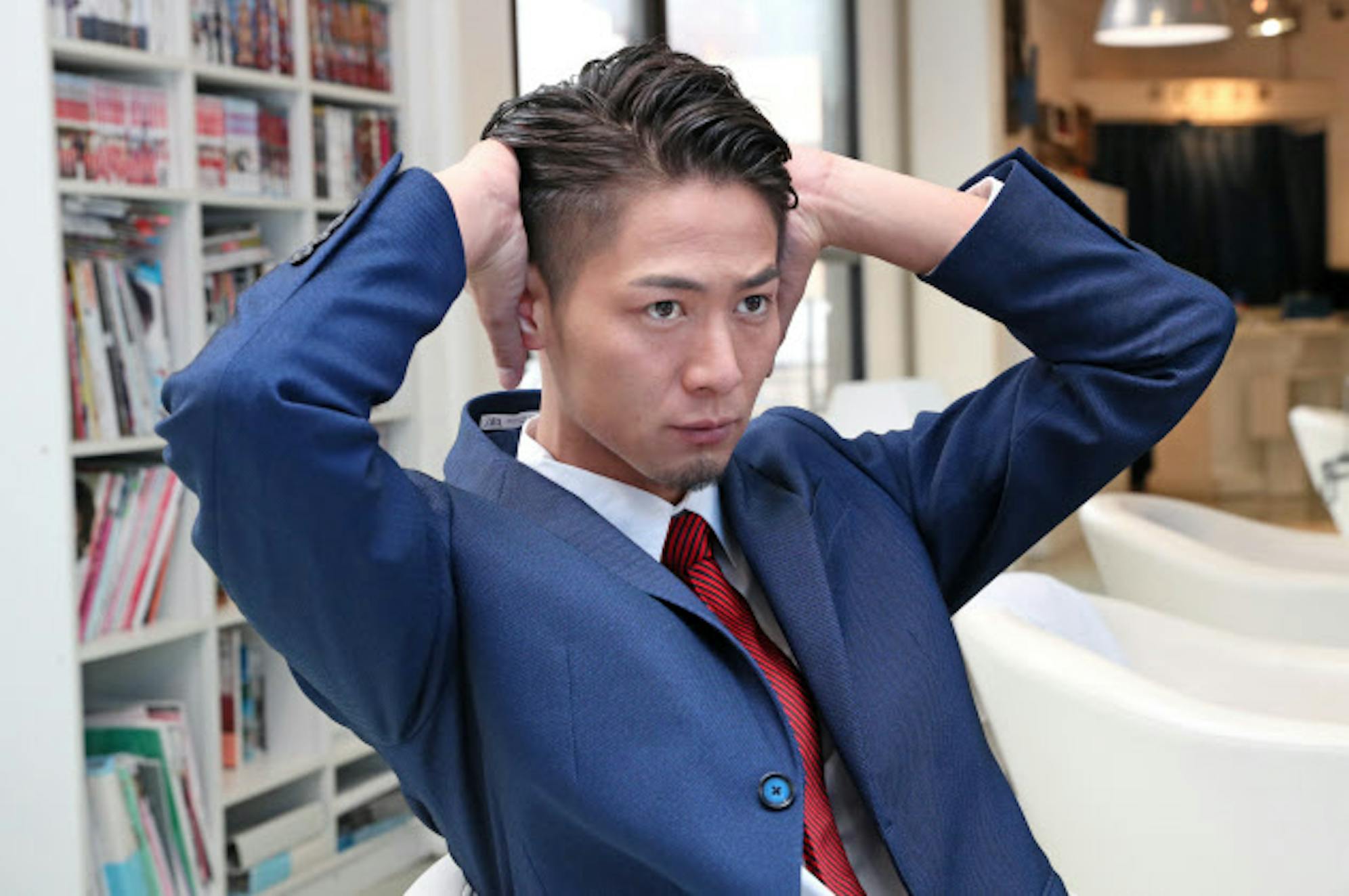 メンズ 髪型 ビジネス 社会人 30代 男 新入社員 七三分け：L072305148アフロート ディル AFLOAT D'L のヘア スタイルホットペッパービューティ