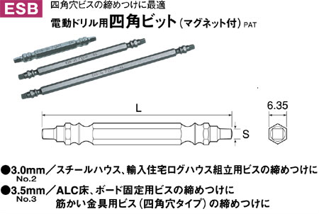 オススメ数量限定SUNFLAG 四角ビット 1本入+2×65 3.0mmNo.FWA一般作業工具,ドライバープロ工具専門店のジャパンツール