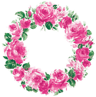 高島屋 花のリースデザイン 紙袋 2枚セット