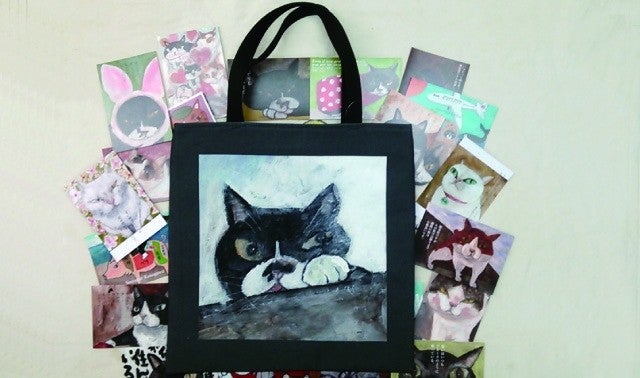 高原鉄男さんネコの絵