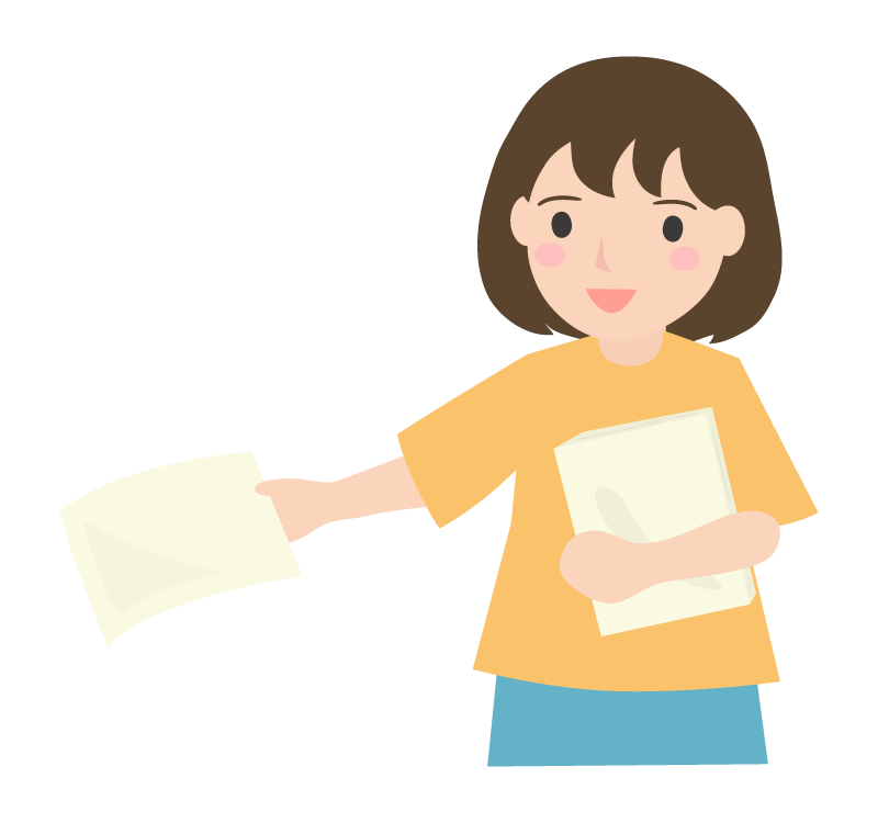 配る チラシの写真素材 - PIXTA