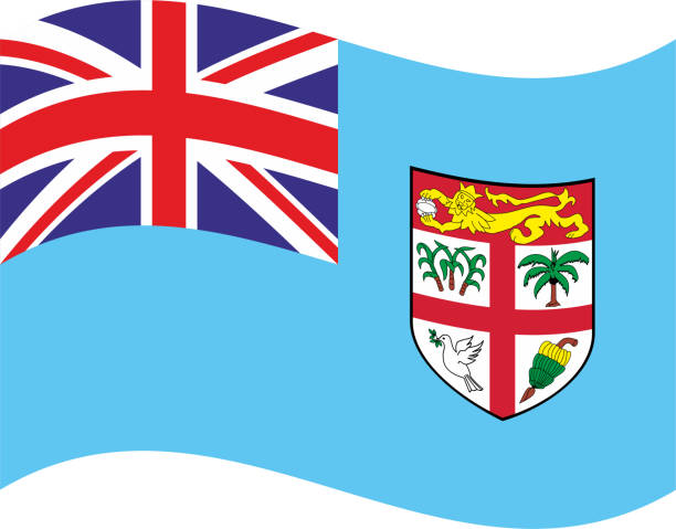 アナログ手描き風 世界の国旗、フィジーのイラスト素材112069342- PIXTA