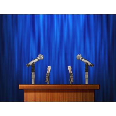 大規模な記者会見のカメラマン。の写真素材・画像素材 Image 54795707