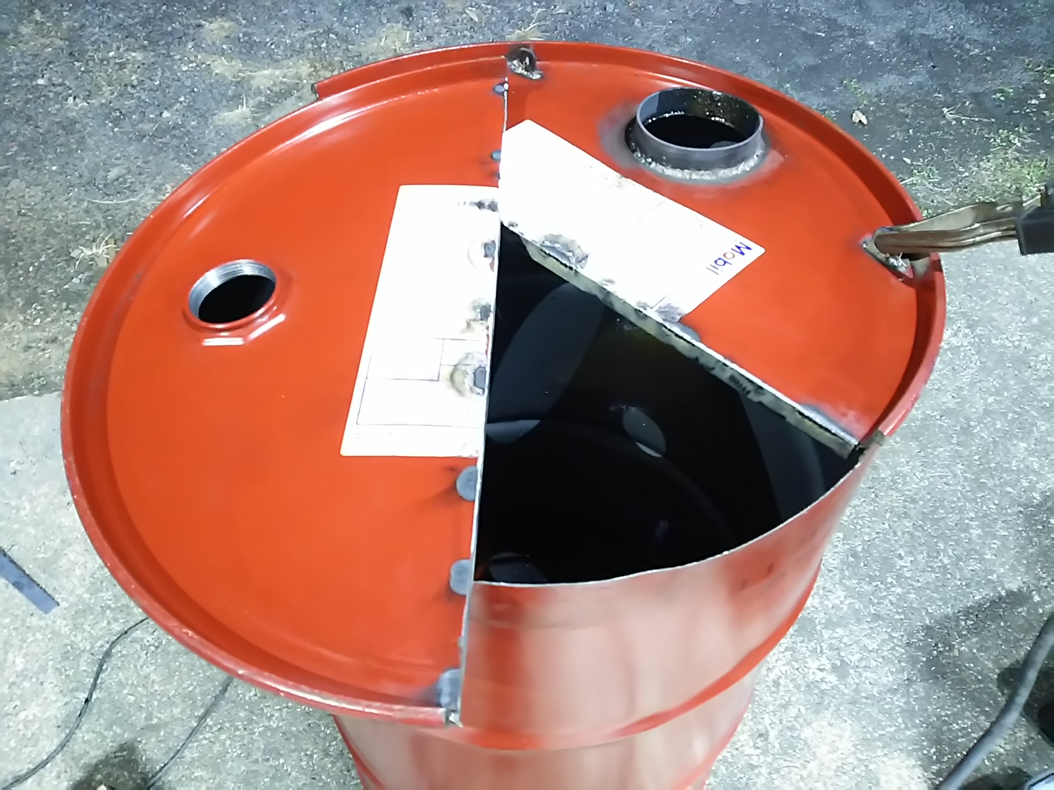 ドラム缶焼却炉DIYOrganic Life 結農実WORKS 高萩ほおずき