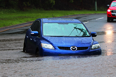 大雨・ゲリラ豪雨の損害は車両保険・自動車保険で補償される？ ソニー損保