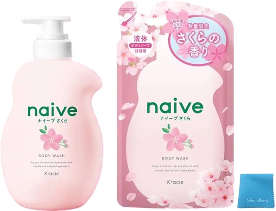 馬油さくらボディソープ 500mL ｜馬油、マコンブエキス、陽光桜花エキス配合【公式】たびさきコスメ - 