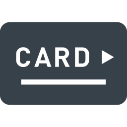 クレジットカード不可のシルエット無料のAi・PNG白黒シルエットイラスト