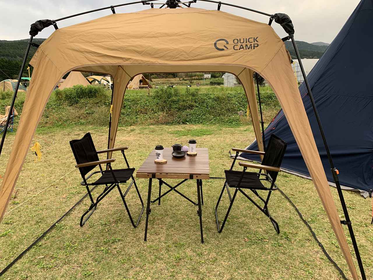 クイックキャンプ 折りたたみ式アウトドアベンチ レビュー クイックキャンプ QUICKCAMP 二人掛け 折りたたみ