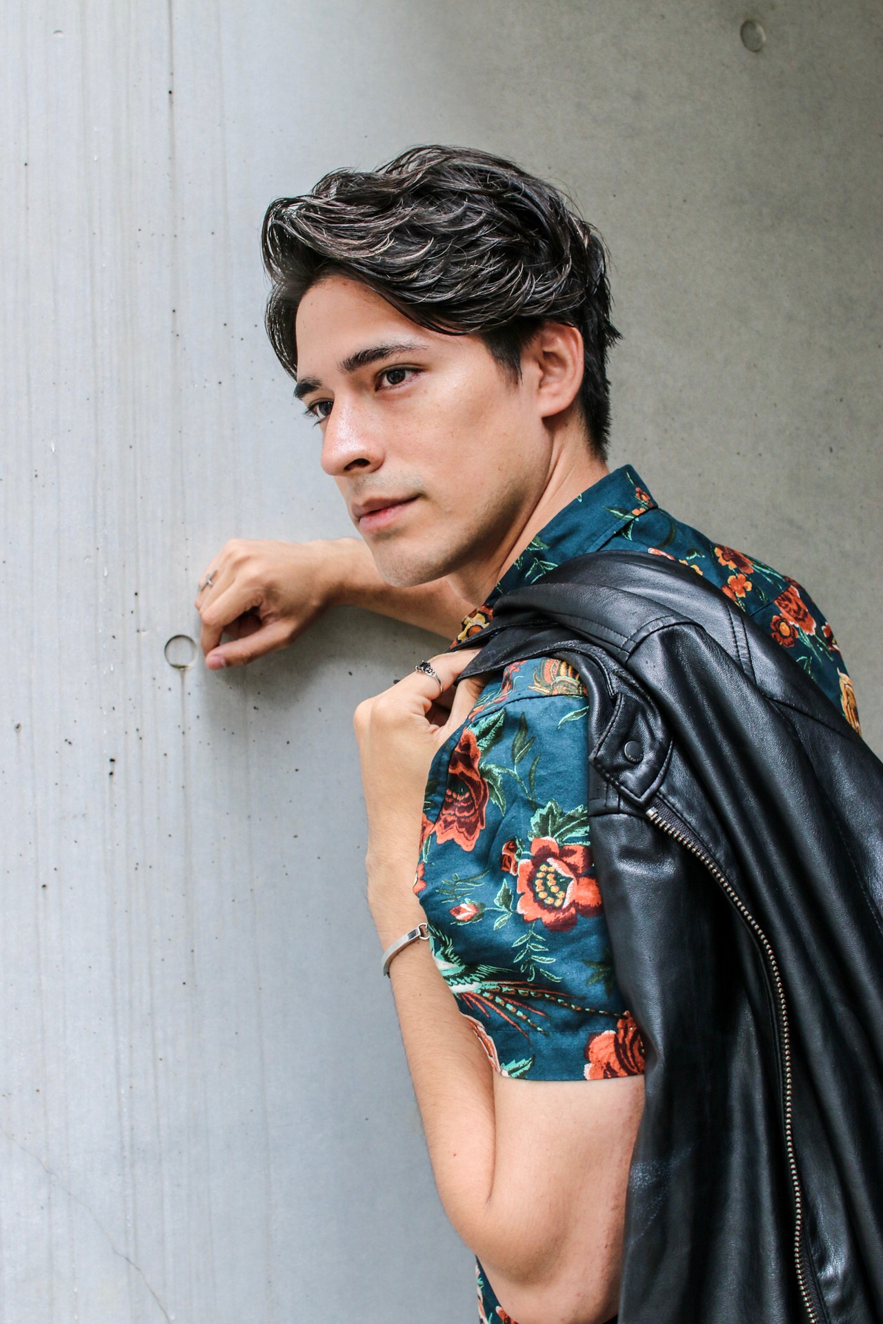 40代ビジネスパーマツーブロックヘアスタイル東京都中央区、水天宮の理容室、床屋 HAIR&GROOMING YOSHIZAWA Inc.HAKOZAKI