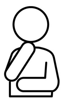 考える人human pictogram 2.0無料 人物ピクトグラム素材 2.0