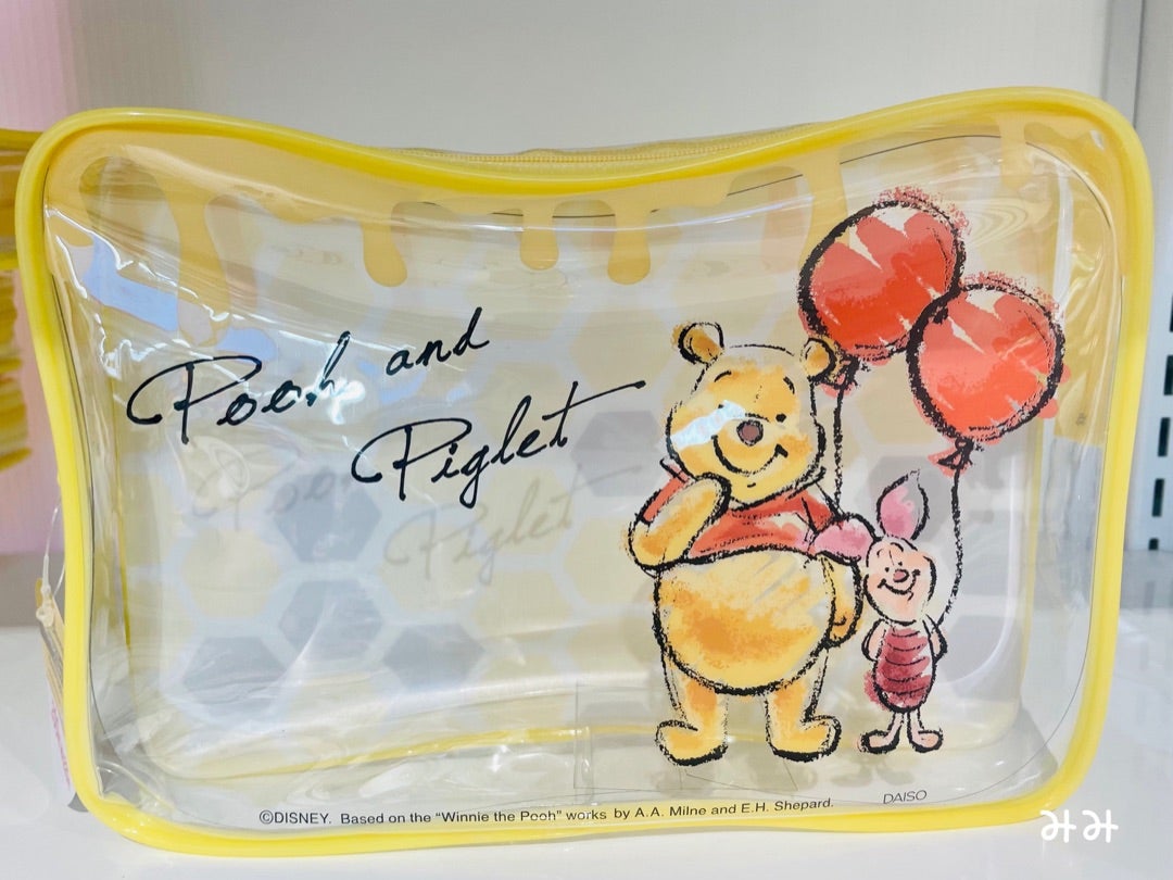 ダイソーで掘り出しもの見っけ！このレトロ感たまらん ♡ディズニーデザインのクリアポーチポイント交換のPeX