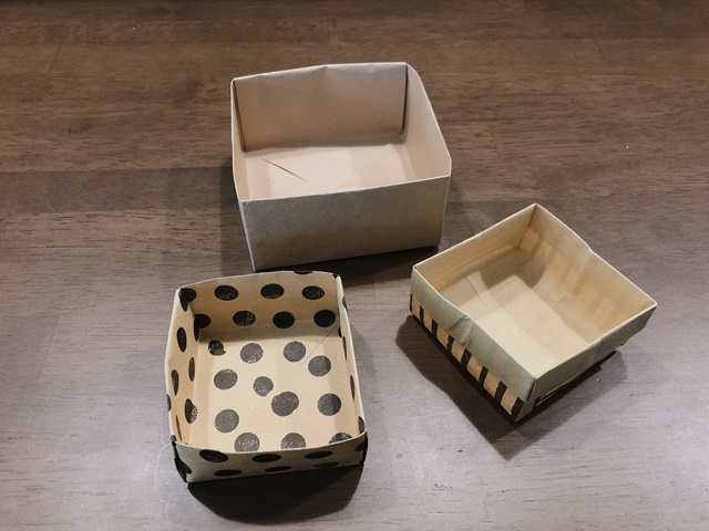 A4コピー用紙を折って作る「ルマルシャンのゴミ箱」でテーブルの上が片付くCO-BONNO コボンノ