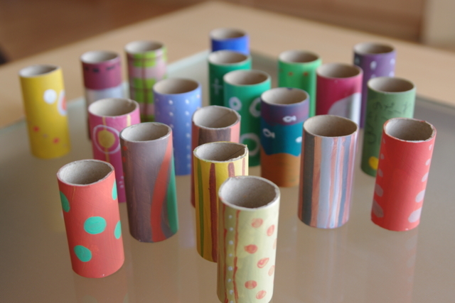 ラップの芯だけで作るDIY