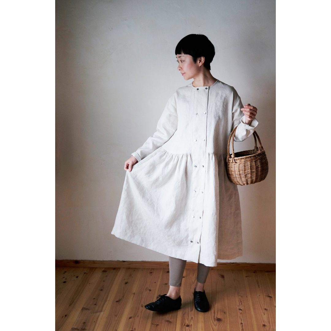 書籍掲載 「FU-KO basics. みんなで着たい、手づくり服」に掲載されたリネン生地の紹介リネン生地の通販 生地の森 楽天店