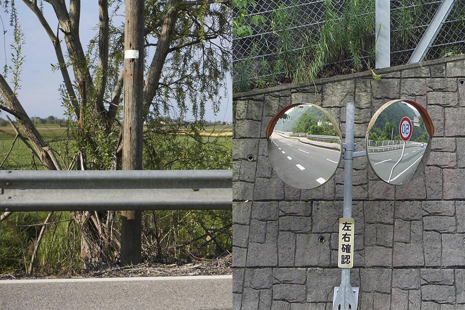 擦った痕のあるガードレールと割れたデリネーターのアップの写真素材82060776- PIXTA