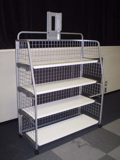 商品ディスプレイ ひな壇5段 背面3段 50幅 普通合板 1台 上質材 2way イベント什器 商品陳列棚iichi日々の暮らしを心地よくするハンドメイドやアンティークのマーケットプレイス