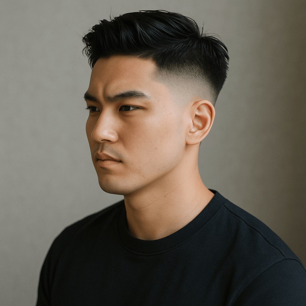 クロップフェード ビジネスフェードカット 爽やか 清潔感髪型ヘアスタイル新潟、新潟市の理容室、床屋 HAIR&GROOMING YOSHIZAWAInc.BANDAI ヨシザワインクバンダイ ビジネスマン・大人の男性に大人気メンズグルーミングサロン