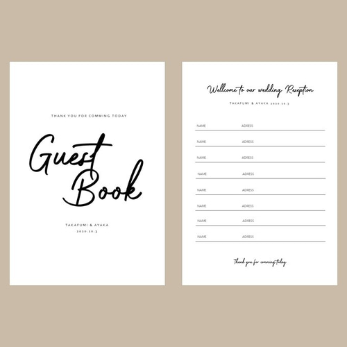 芳名帳 ゲストブックペーパーアイテム専門店「Blue&White」