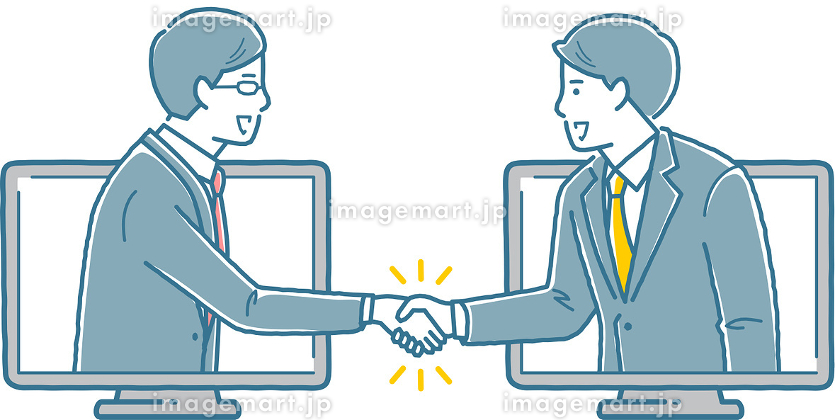 握手_ビジネス：イラスト無料
