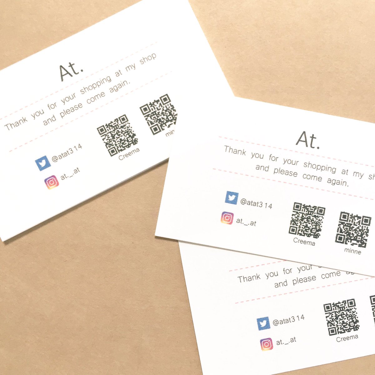 手作り名刺 えっ！まだ外注してるの？ハンドメイド作家の名刺は自作しよう