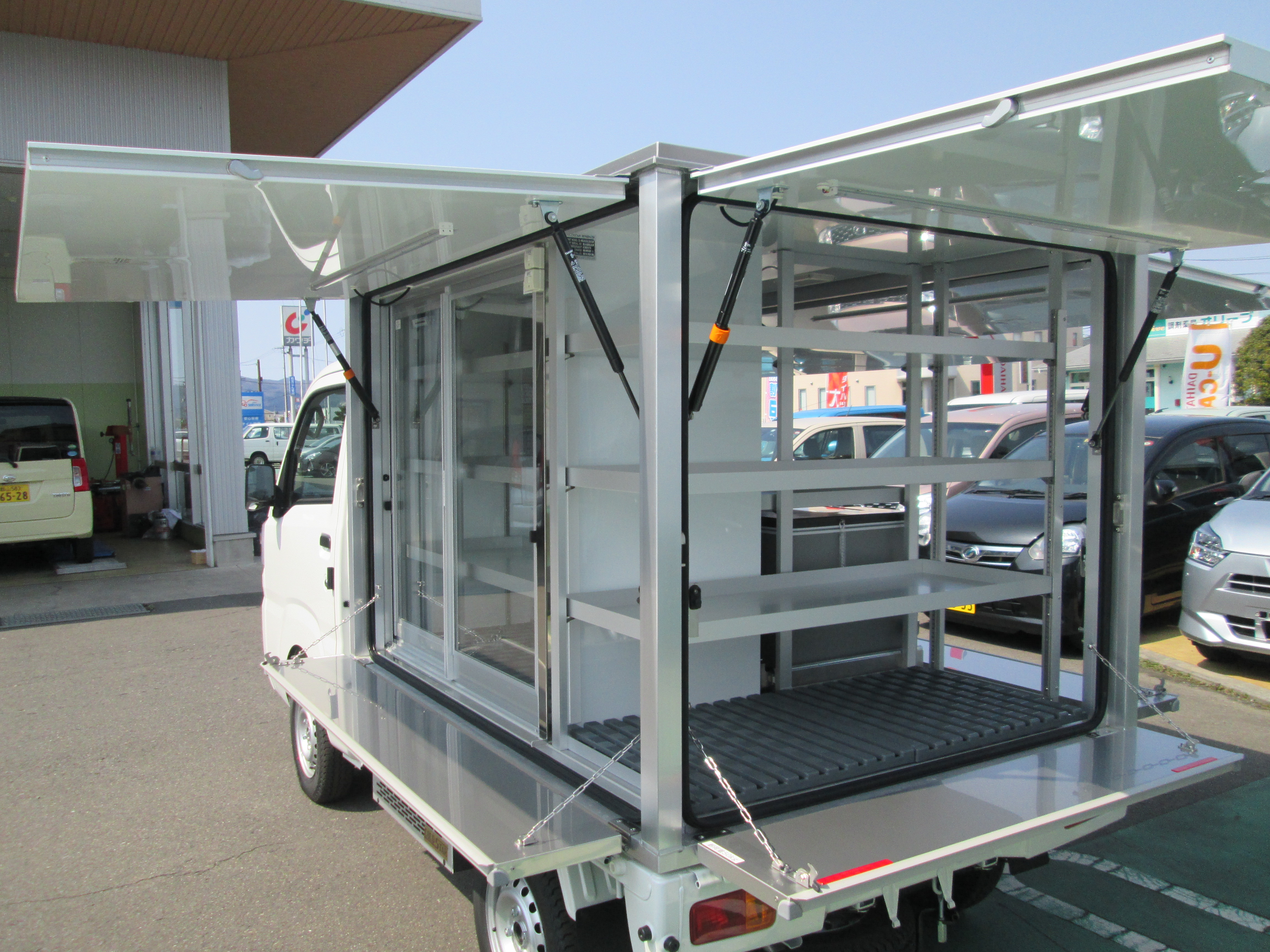 引取限定 軽トラ用キッチンボックス キッチンカー 移動販売車 フードトラック