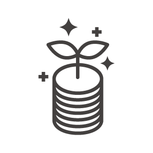 株式投資や資産運用のアイコンフリーのアイコンイラスト素材 icon-pit