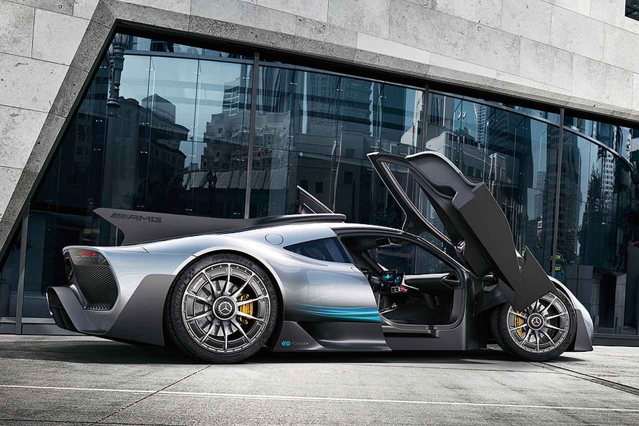メルセデス・ベンツ、V6＋4モーターで1000HP超えのスーパースポーツカー「AMG ONE」 ロードカーにF1テクノロジーを初採用 - CarWatch
