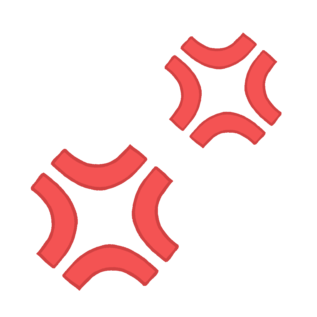 怒りマークのフリーイラスト - 絵文字マーク無料素材 - チコデザ