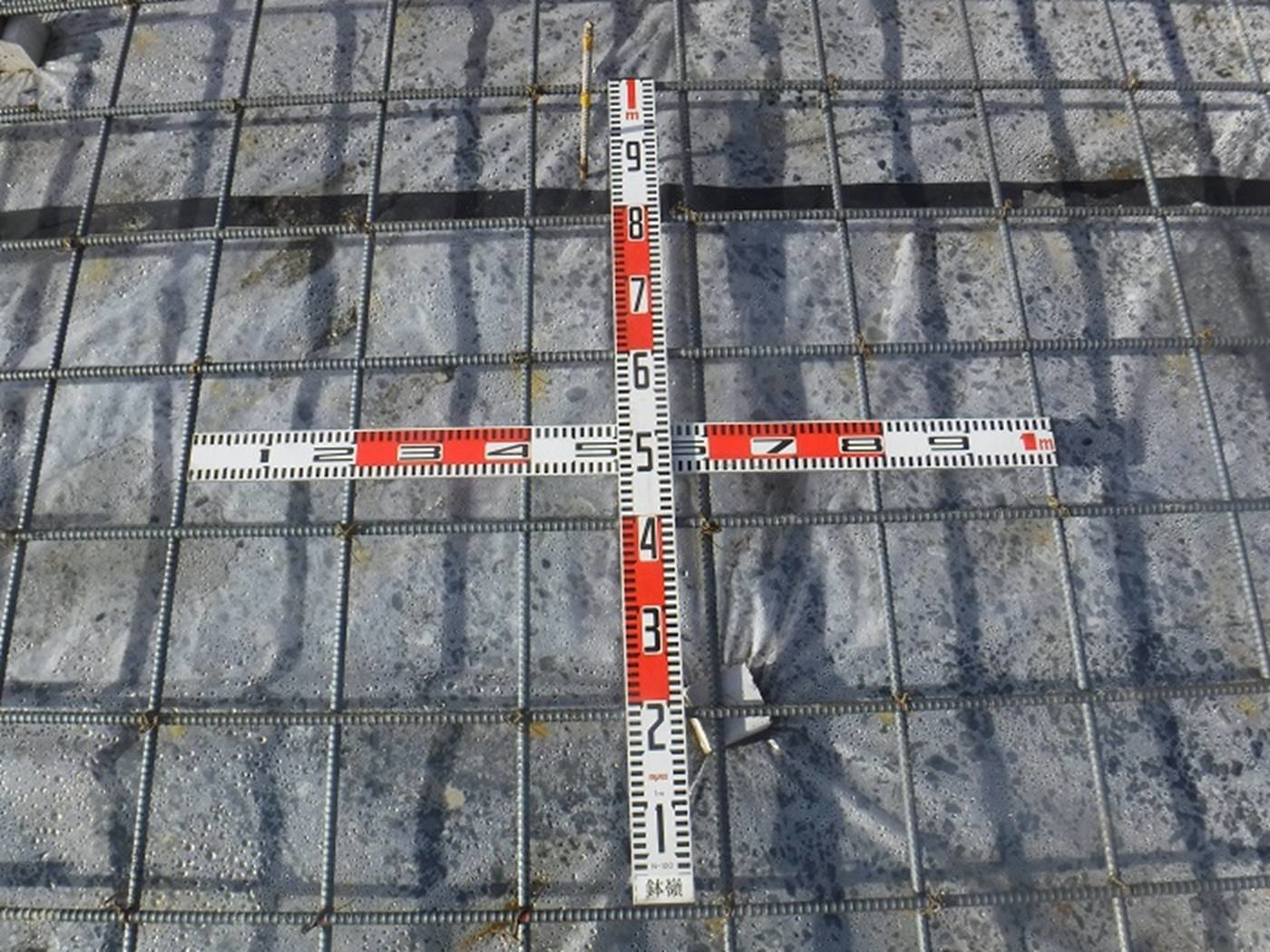 CLT新築住宅 016.基礎工事⑦ 墨出し