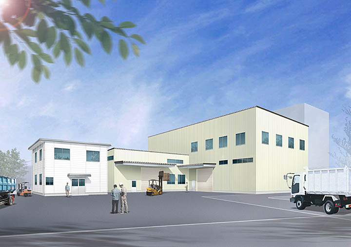 クラウドソーシング発注事例 オフィスビル外観&内観パースビルマガ BIRUMAGA