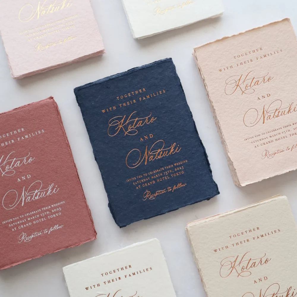 招待状、返信用封筒、サンキューカードなどをオーダーメイドでデザインします。 - Etsy 日本