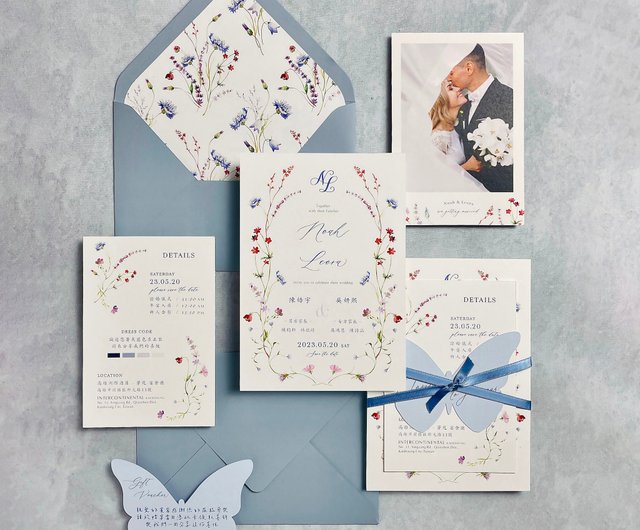 オーダーメイド 海外風カード招待状ORDER MADEKEIBUNSHA-WEDDINGKEIBUNSHA-WEDDING