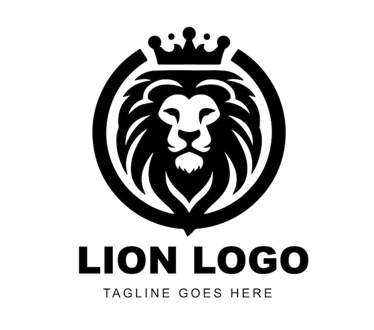 横を向いたライオンのロゴマーク ロゴタンク 企業・店舗ロゴ・シンボルマーク格安作成販売