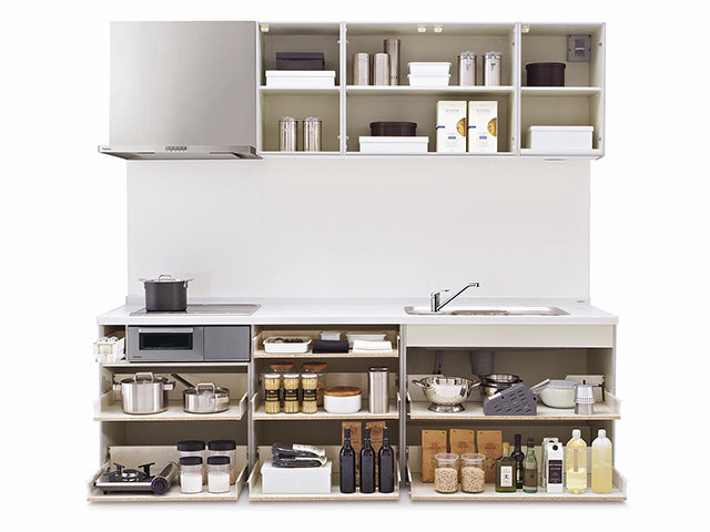 写真まとめ パナソニック Lクラスキッチン前面 コンロ下 カップボード収納例を一気に紹介