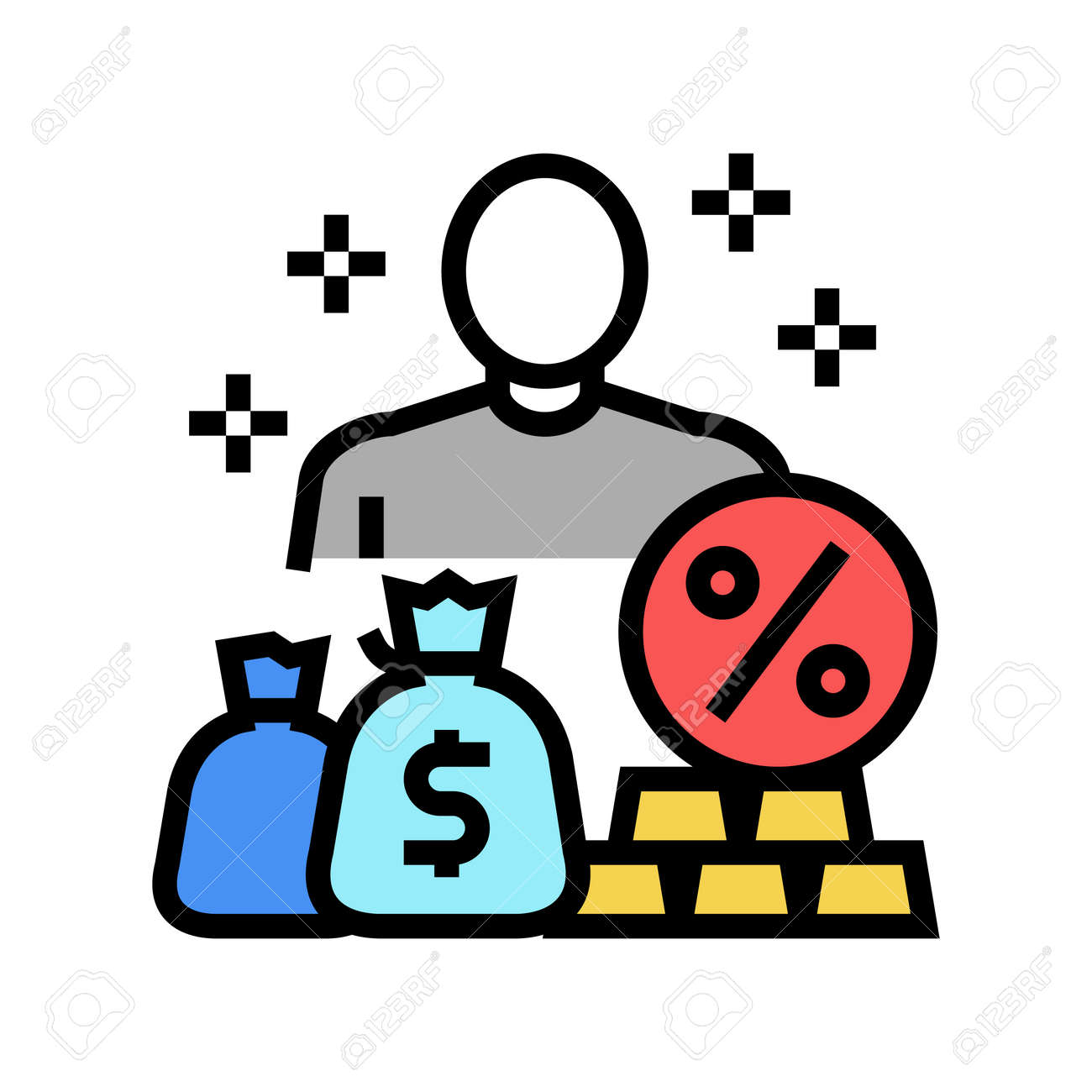 地元経済支援アイコンベクトル画像 持続可能な生活に使用できますPremiumベクトル素材