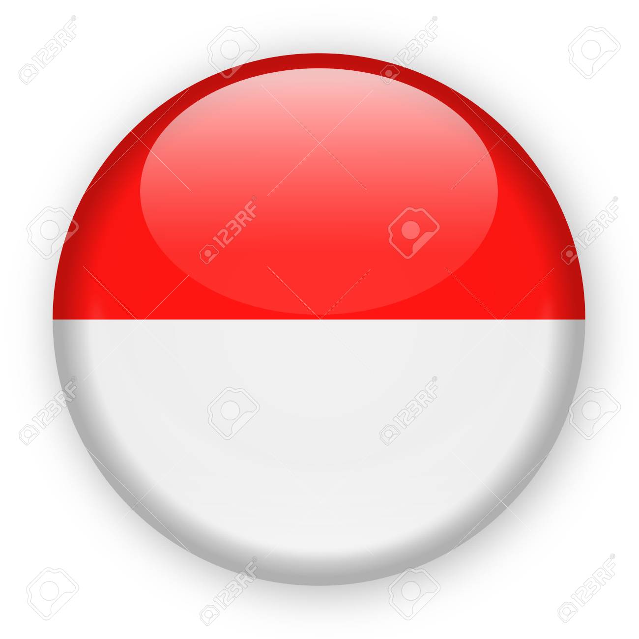 インドネシア国旗と影。のイラスト素材FYI08098130ストックフォトの Qlean Market キュリンマーケット